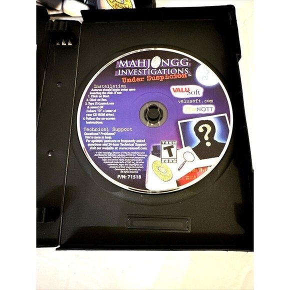 MAHJONGG INVESTIGATIONS: Under Suspicion PC CD-ROM Vista XP Solve The Crime MINT - Picture 4 of 5